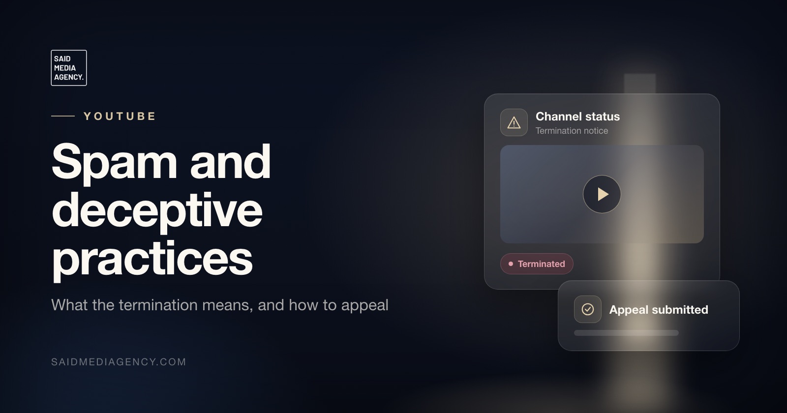Said Media Agency guide cover: Spam and deceptive practices